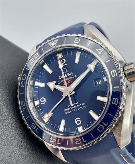 omega planet ocean titanium co axial blue dial men's watch|omega planet ocean chronometer.